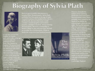 Реферат: Sylvia Plath Biography Essay Research Paper On Реферат: Sylvia Plath Biography Essay Research Paper On